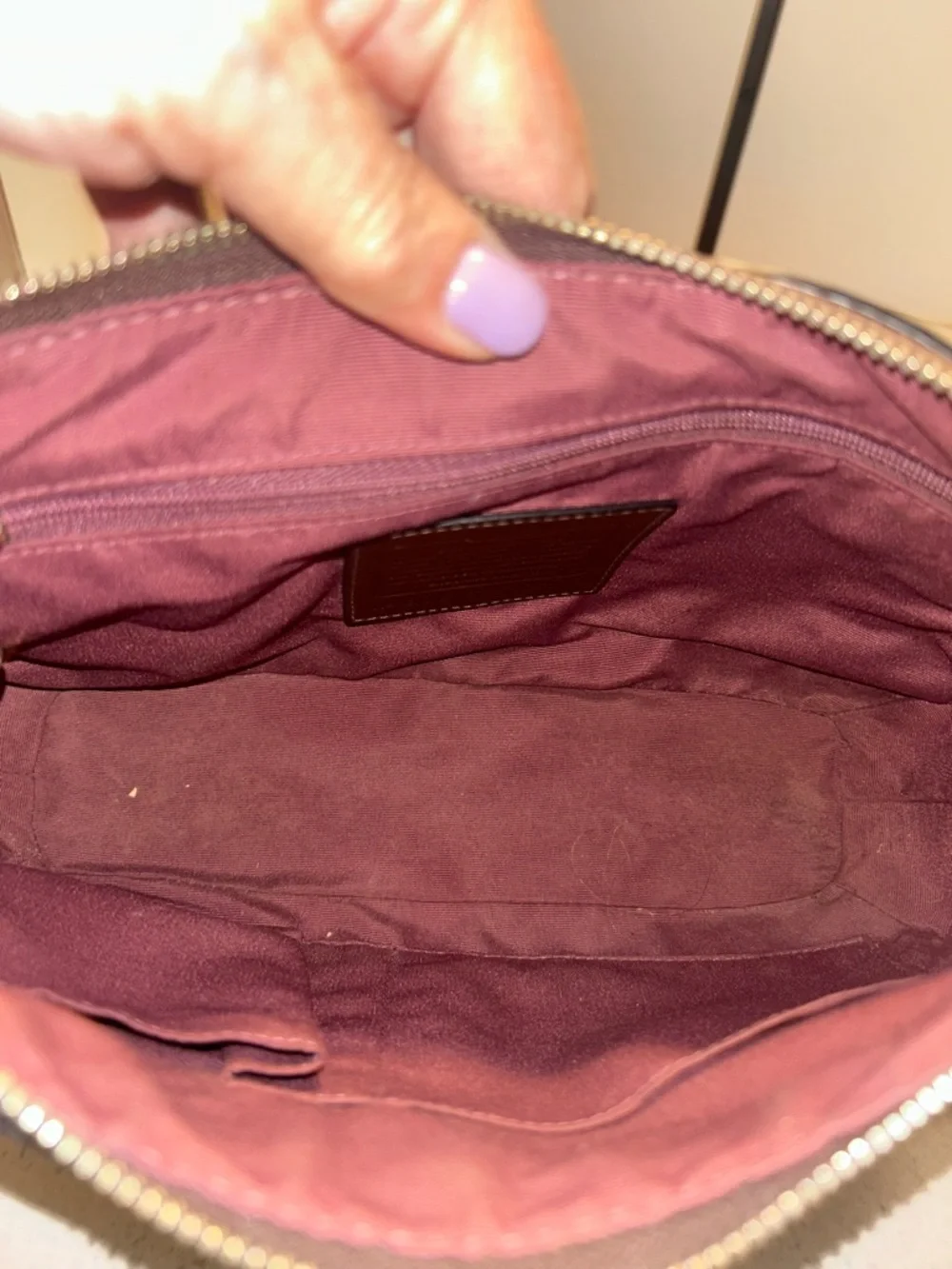 Classic Coach Brown SoHo Pebbled Leather Shoulder Bag - Picture 9 of 14
